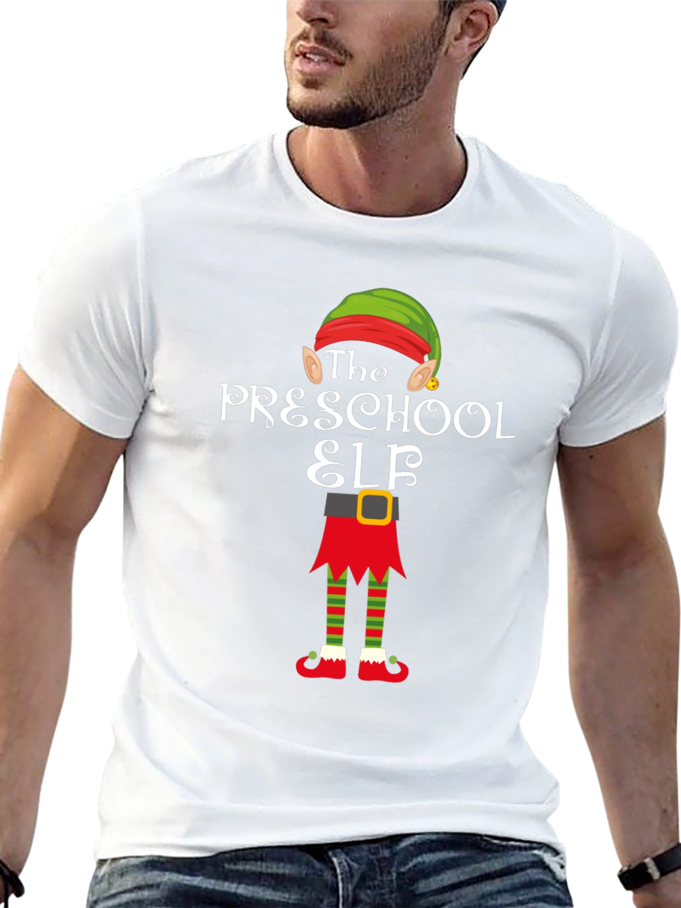 Black Preschool Elf T-Shirt - Holiday Cheer view 13