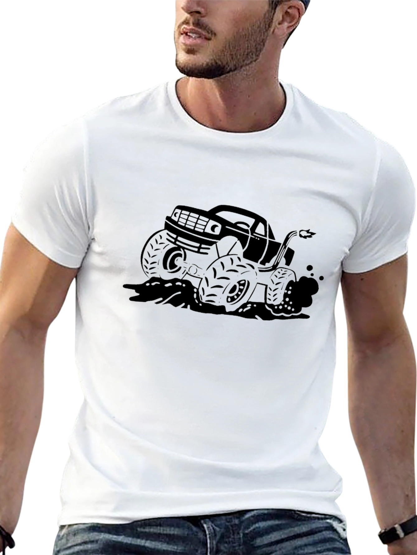 Black Black Truck Graphic Tee - Men's Short Sleeve Shirt view 13