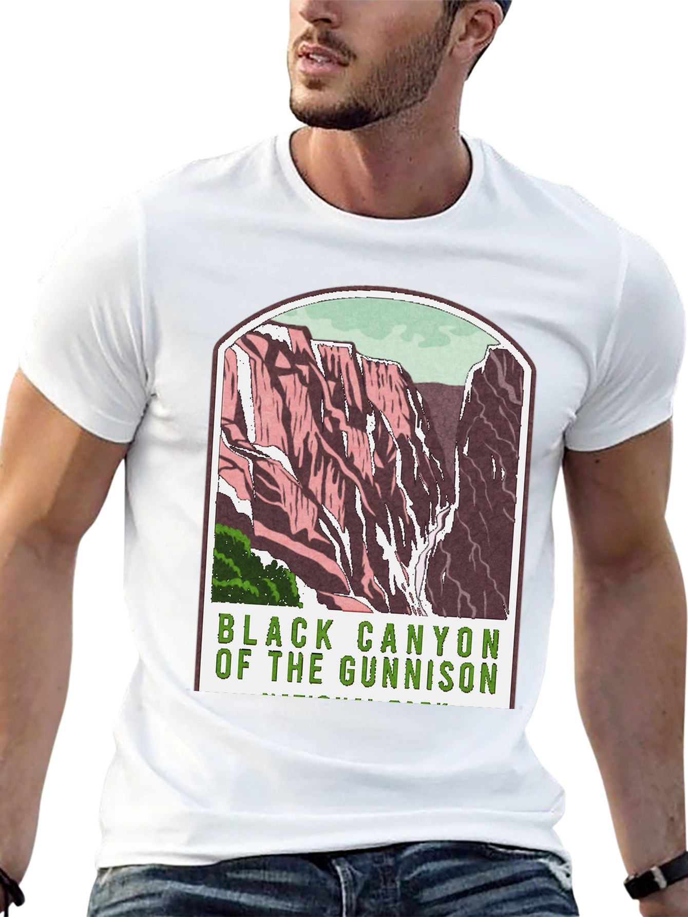 Black Black Canyon of the Gunnison T-Shirt view 13
