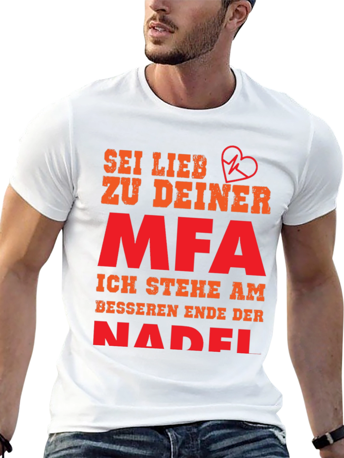 Black Sei Lieb Zu Deiner MFA T-Shirt - Medical Assistant Gift view 13