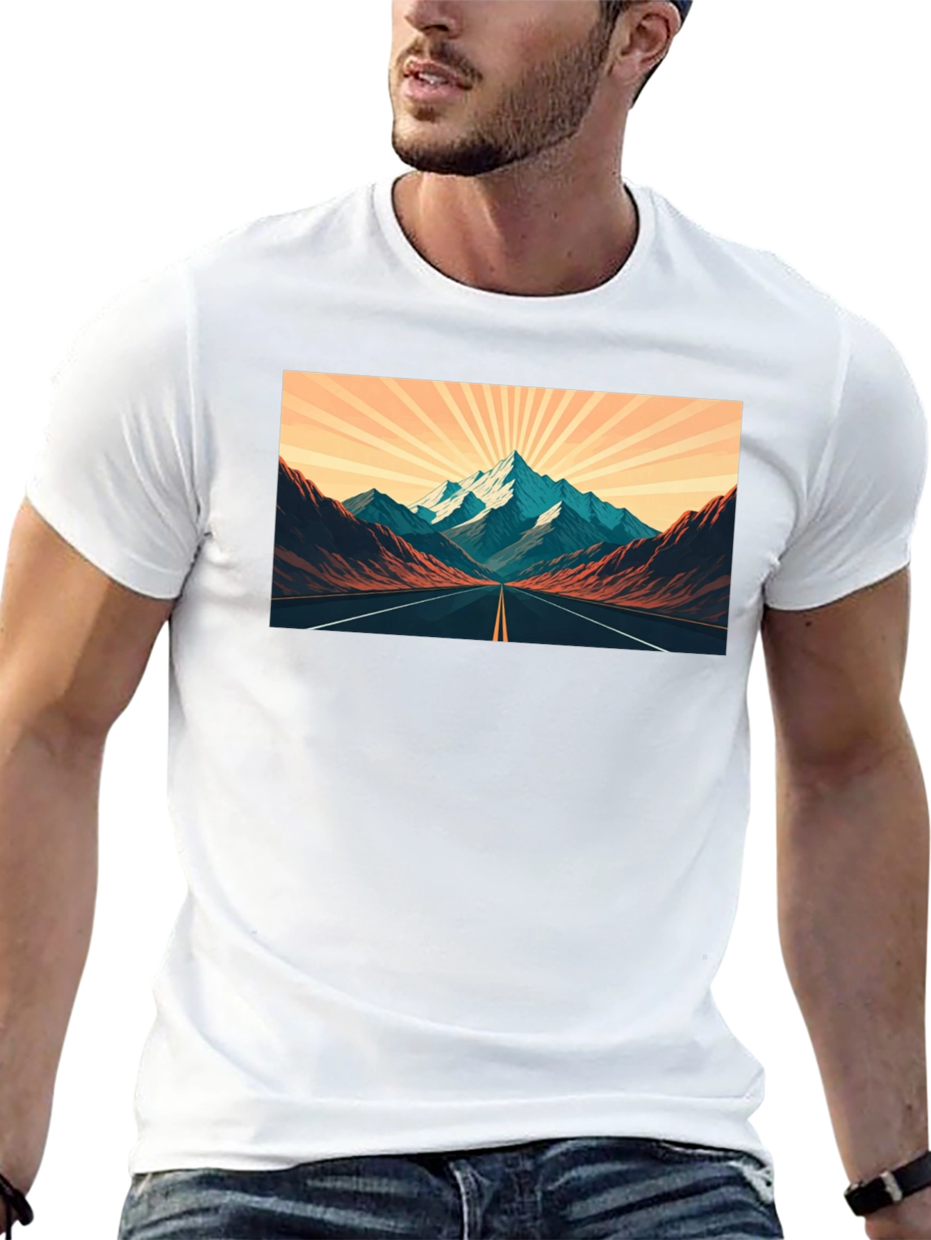 Black Mountain Road Trip Graphic Tee - Black view 13