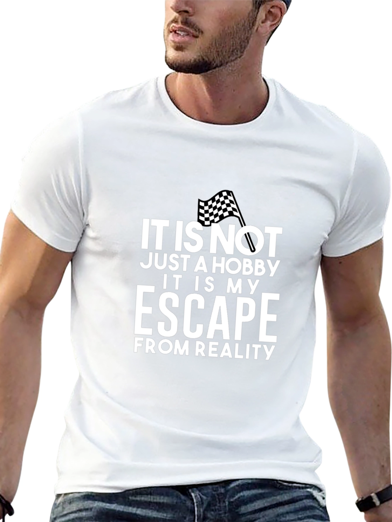 Black Escape From Reality T-Shirt - Hobby Tee view 13