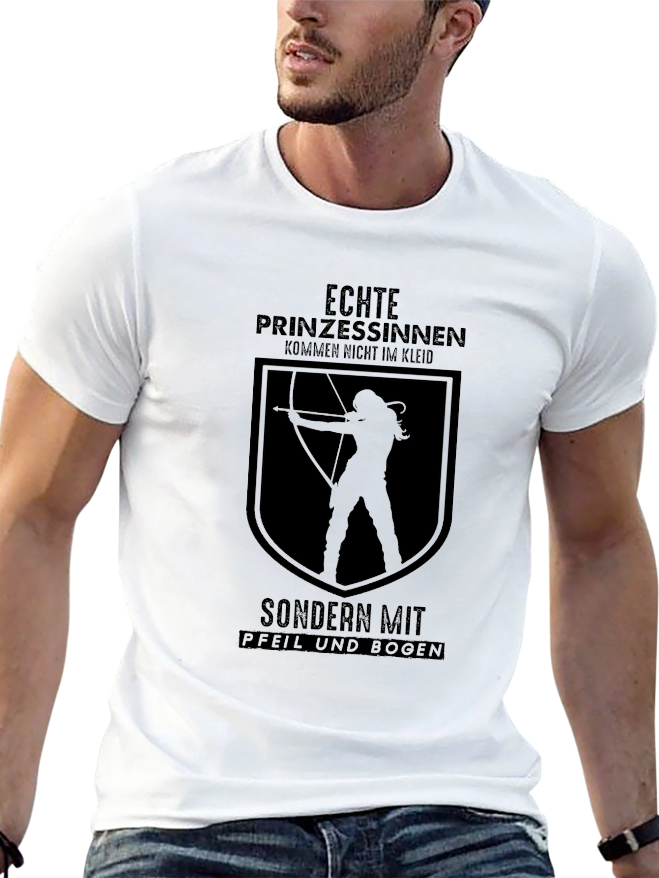 Black Echte Prinzessinnen Archery T-Shirt view 13