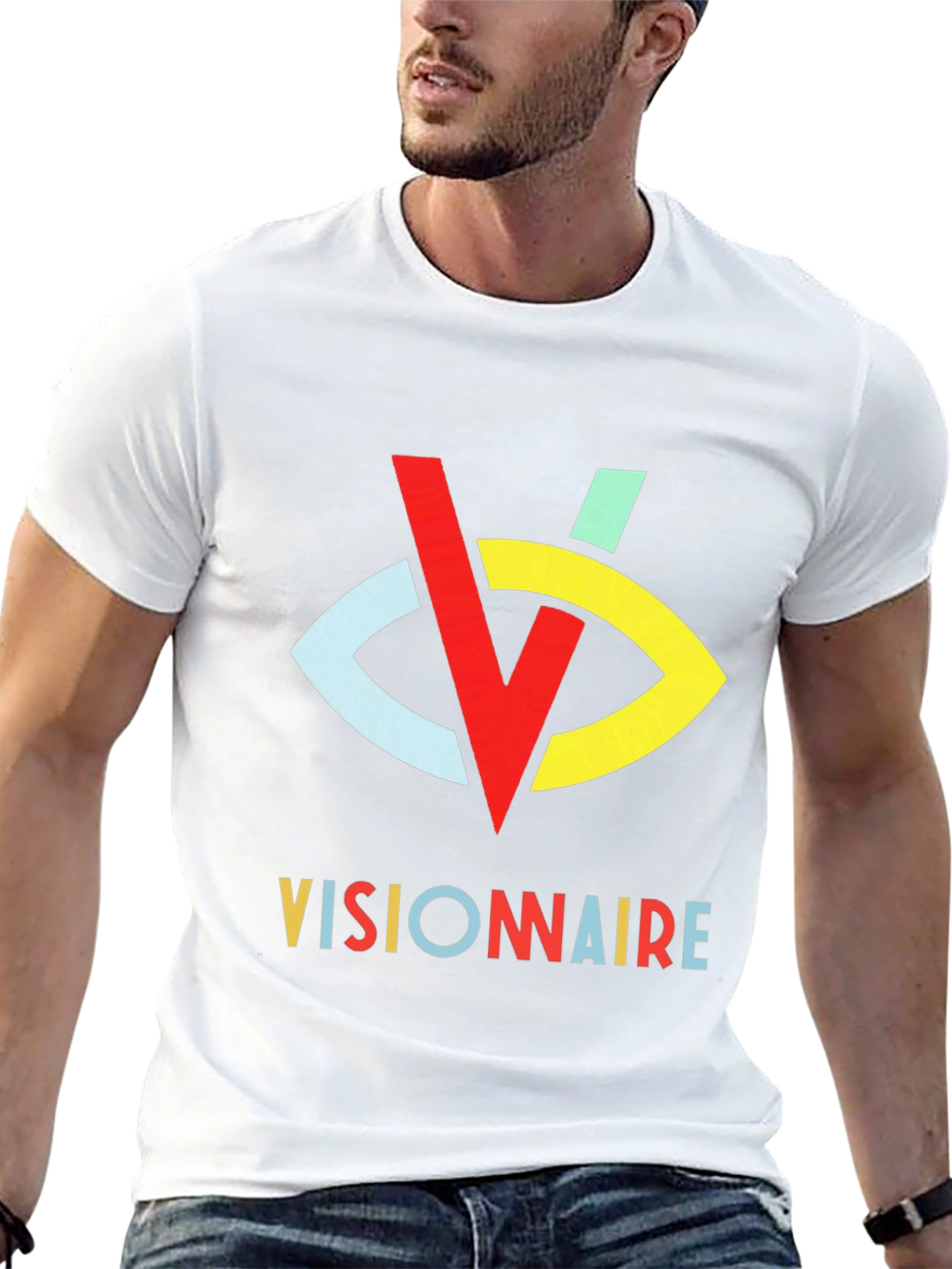 Black Visionaire Graphic Tee - Stylish Casual Wear view 13