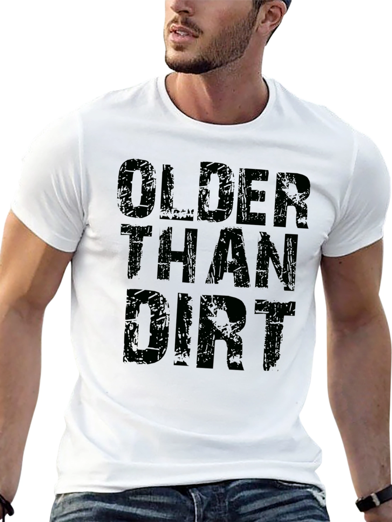 Black Older Than Dirt Black Graphic T-Shirt view 13