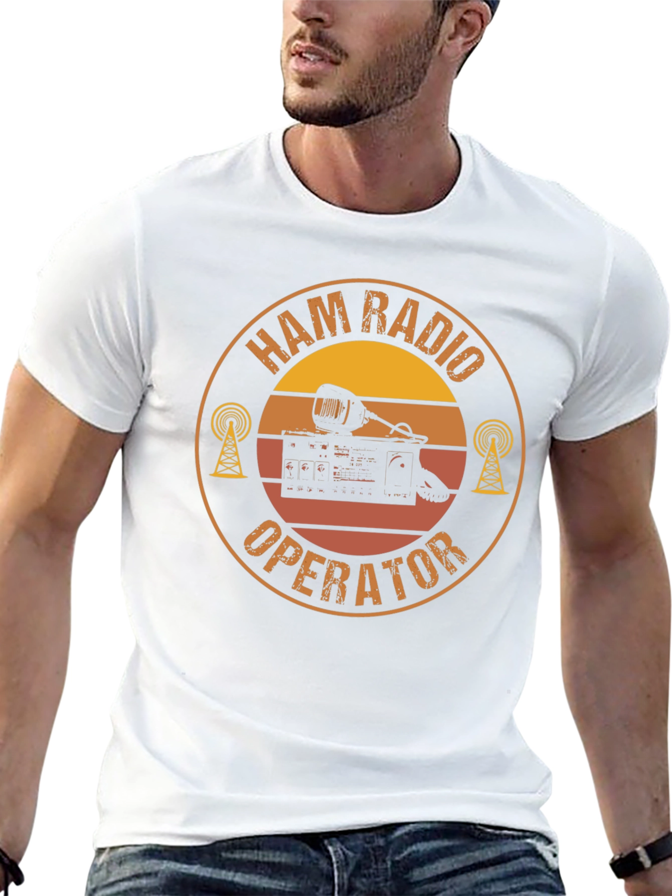 Black Ham Radio Operator T-Shirt view 13