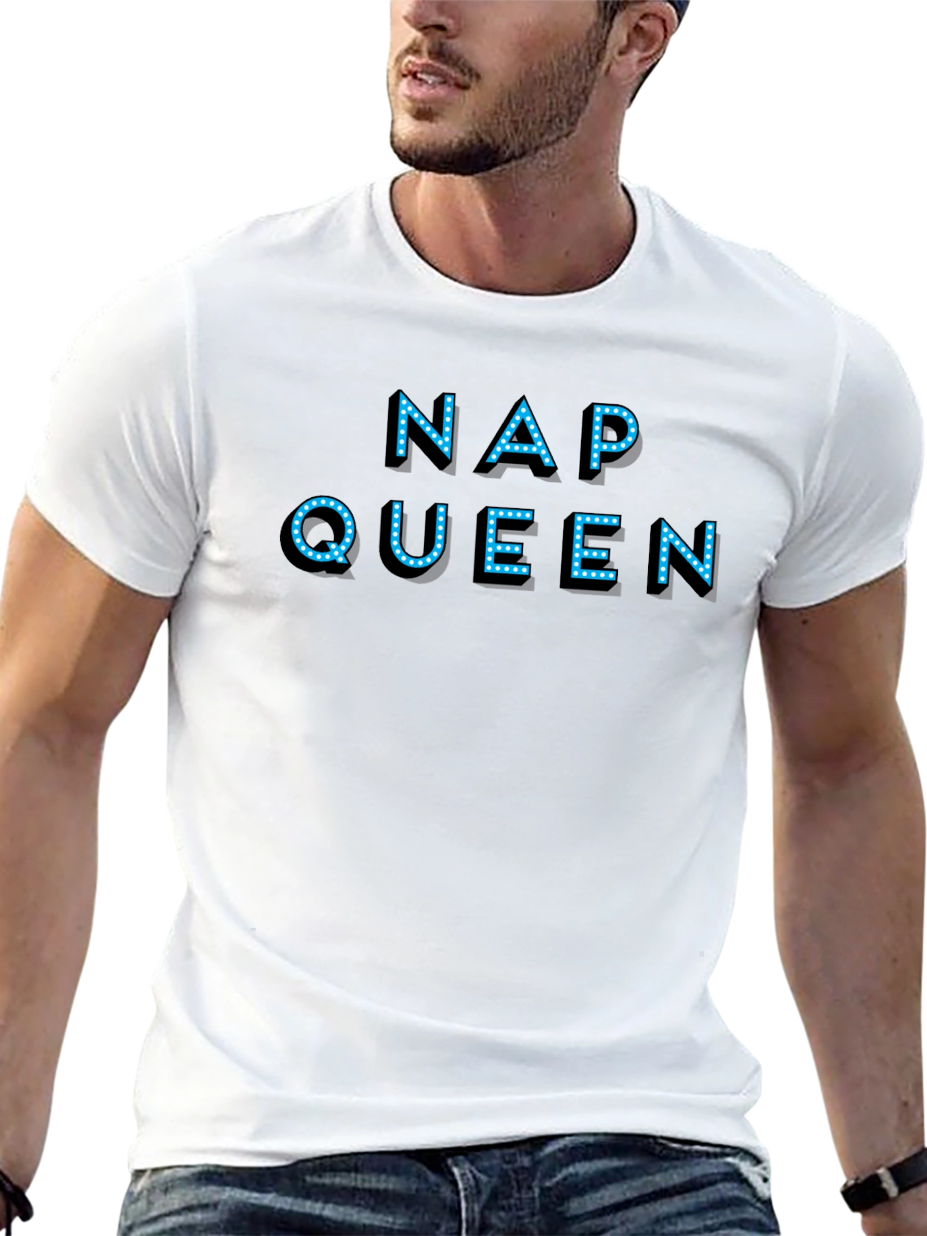 Black Nap Queen Novelty Graphic T-Shirt view 13