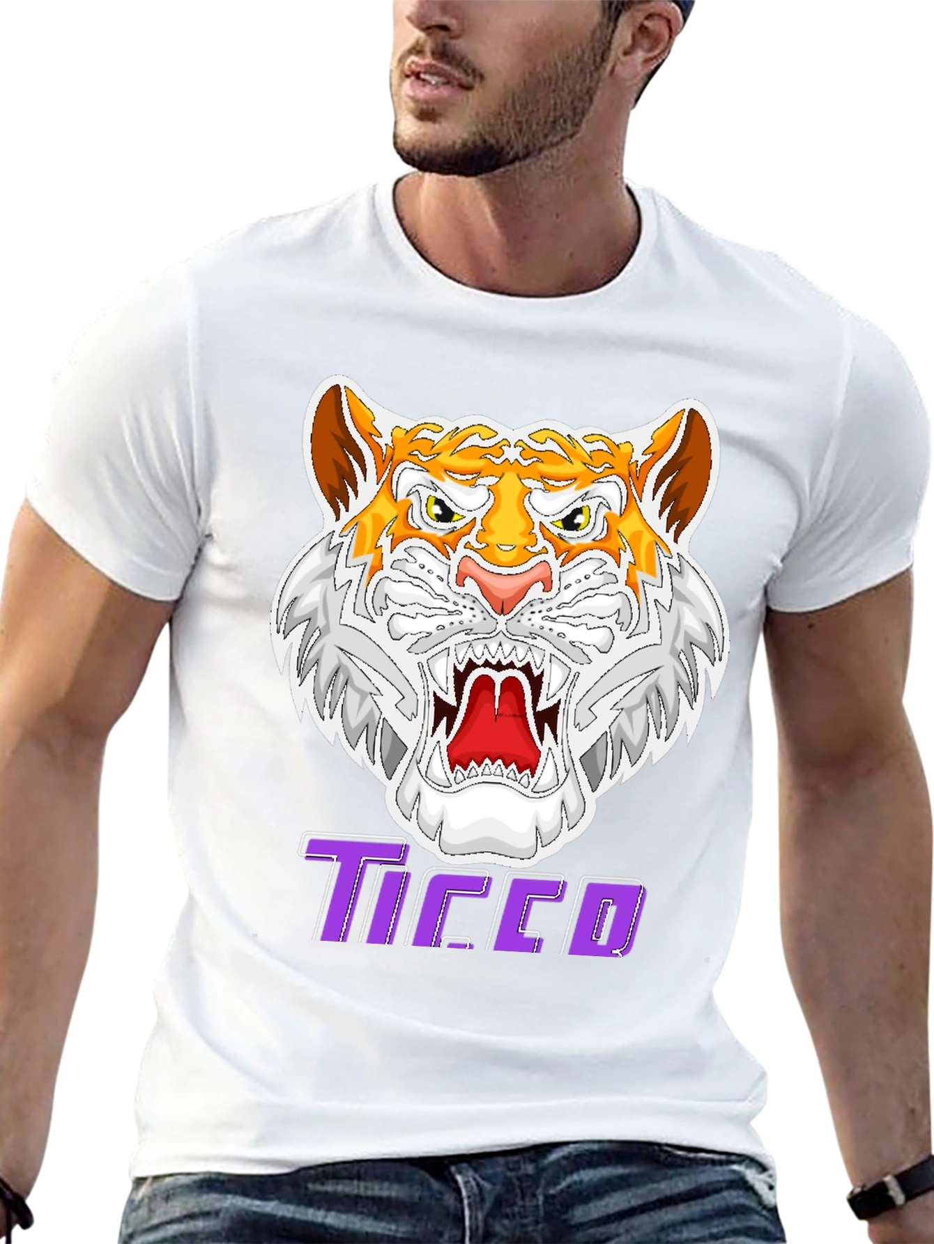 Black Fierce Tiger Graphic Tee - Bold Style view 13