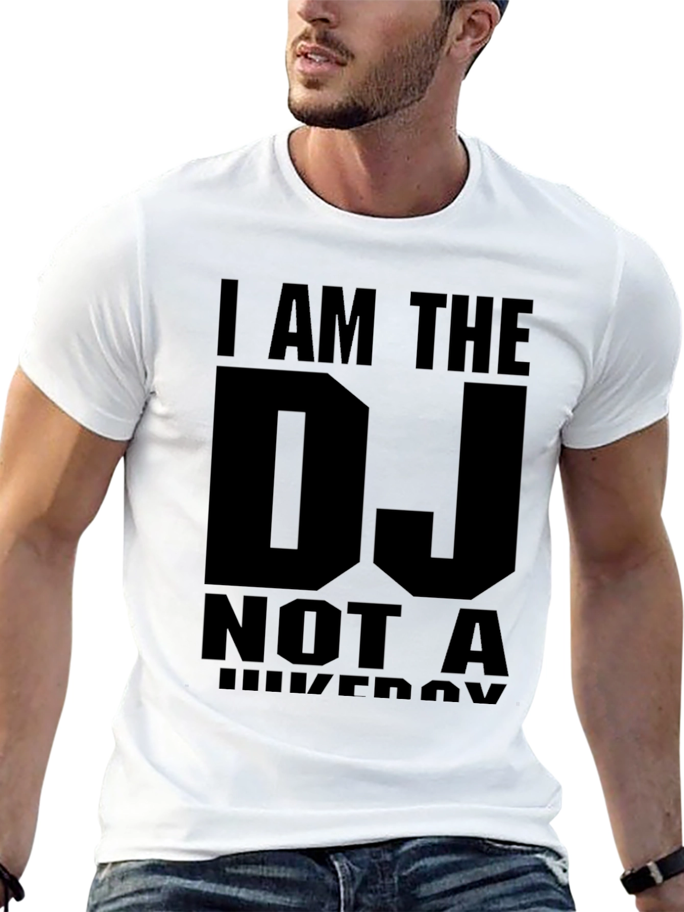 Black I Am The DJ T-Shirt - Black Graphic Tee view 13