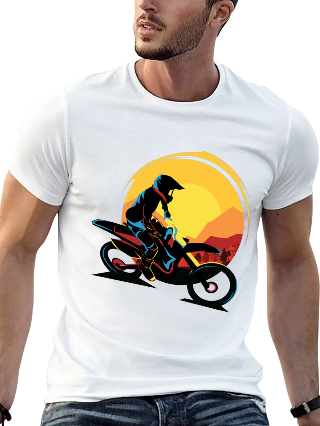 Black Motocross Graphic Tee - Adventure Ride view 13