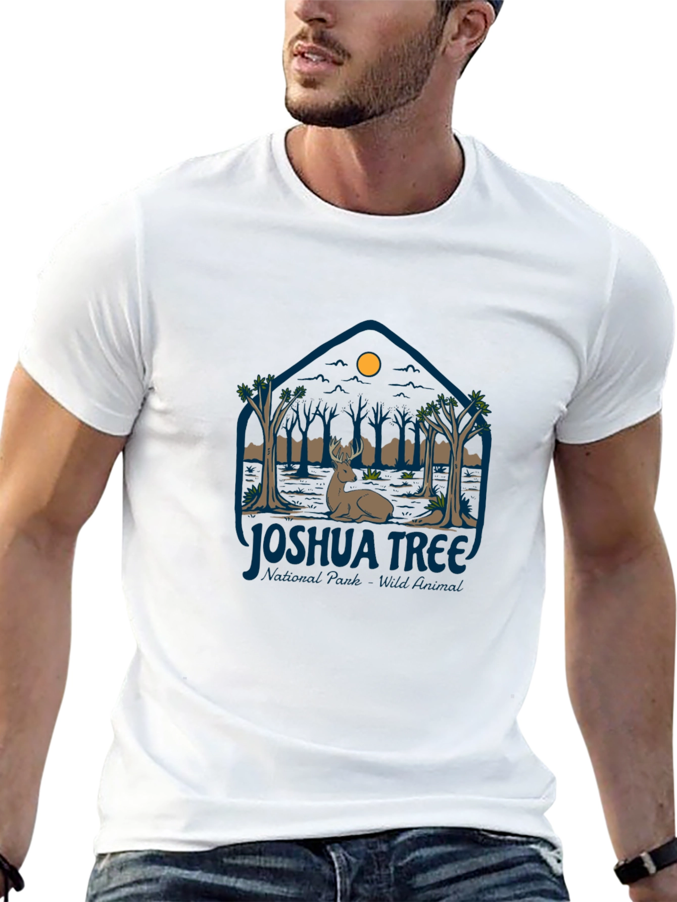 Black Joshua Tree Wildlife T-Shirt view 13