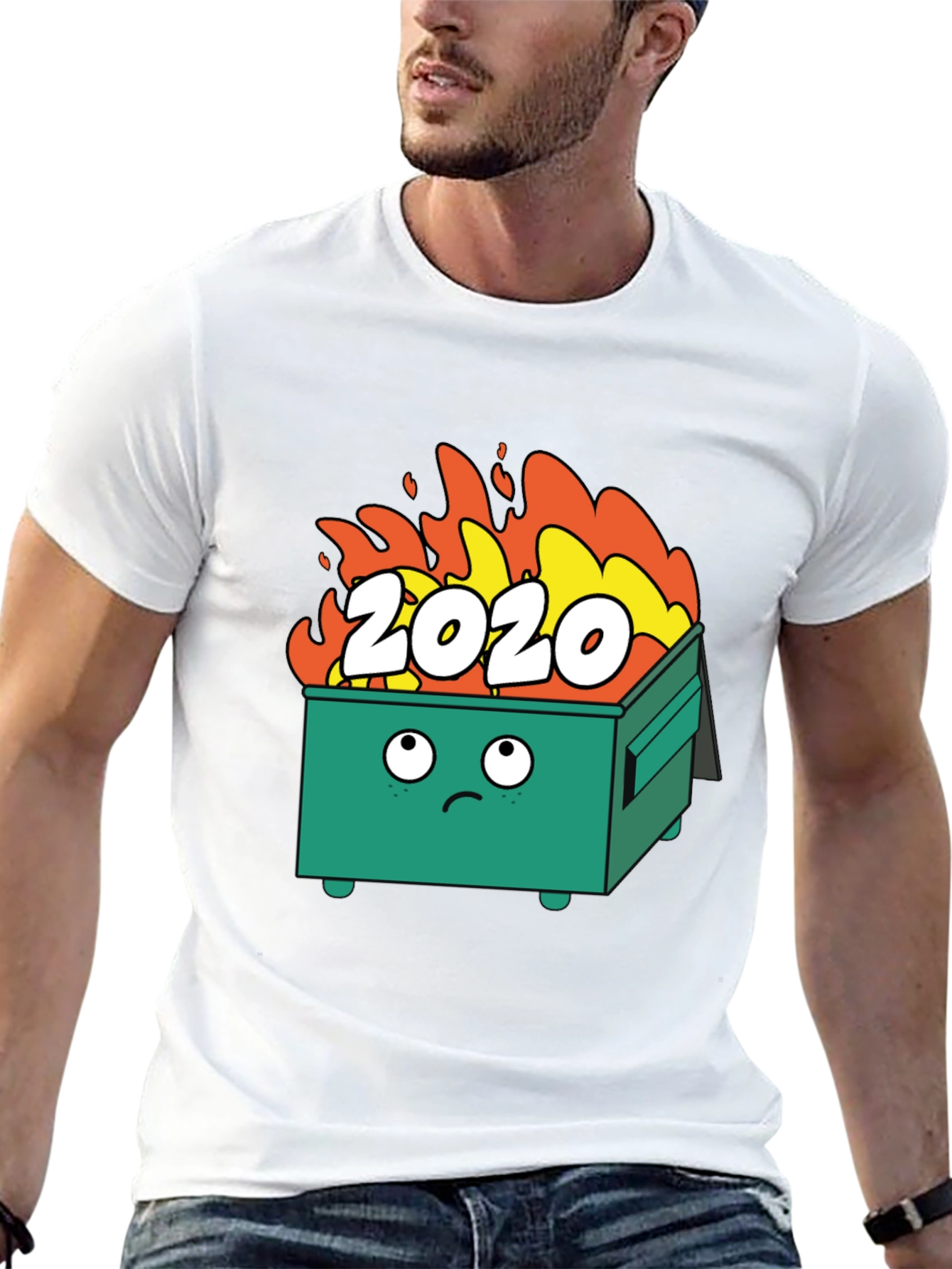Black 2020 Dumpster Fire T-Shirt - Funny Graphic Tee view 13