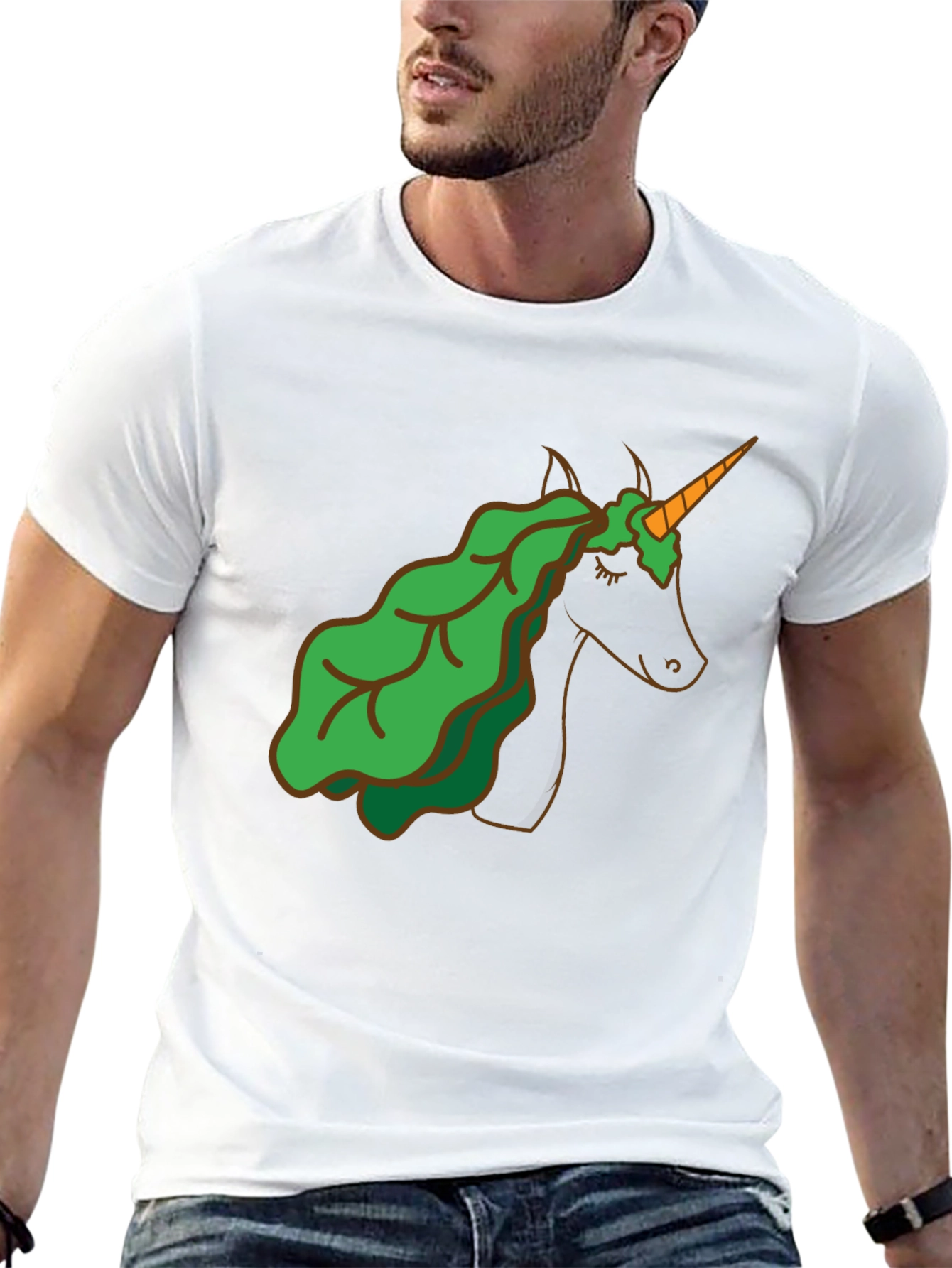 Black Unicorn Lettuce Hair T-Shirt - Black view 13