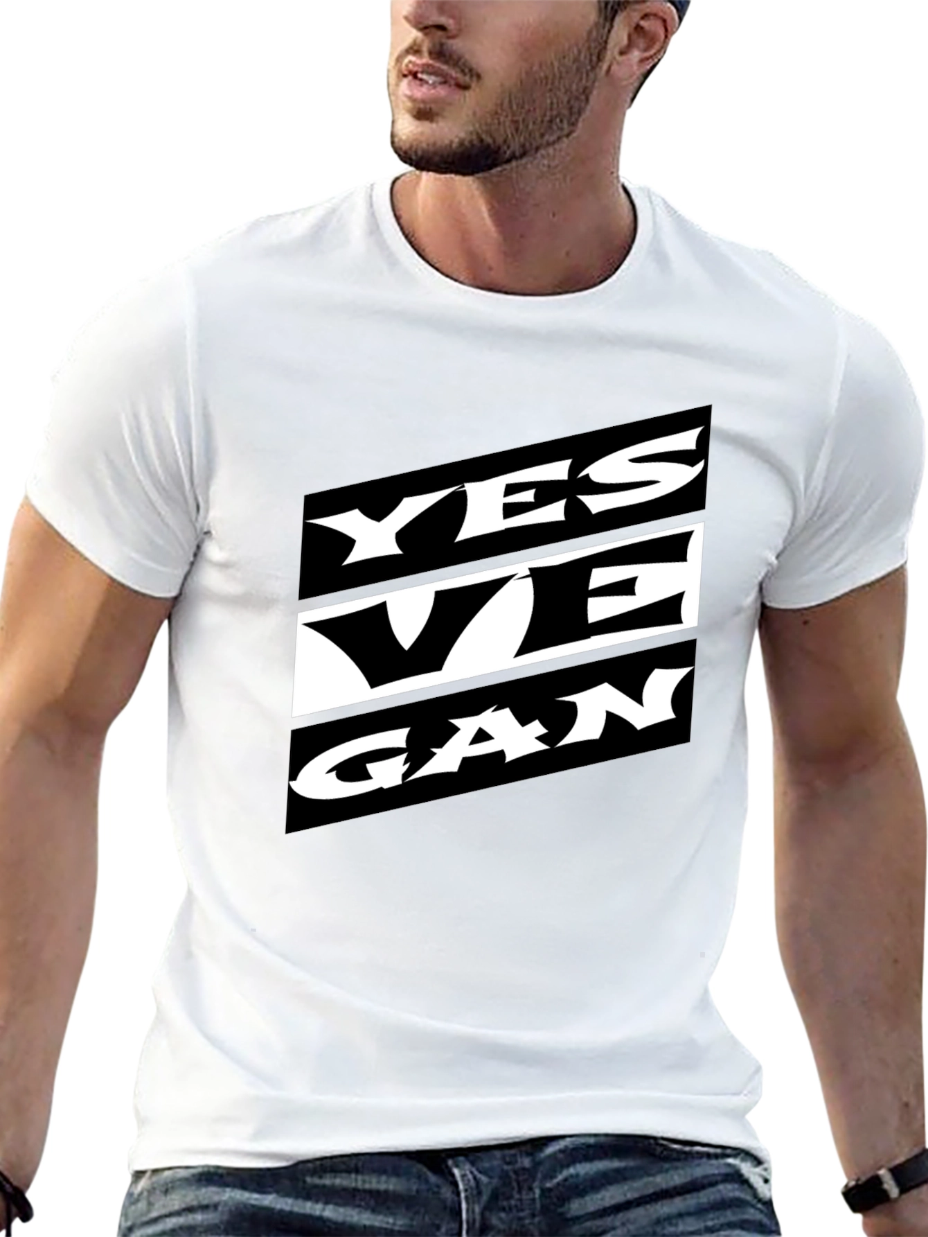 Black Yes We Can Graphic Tee - Black view 13