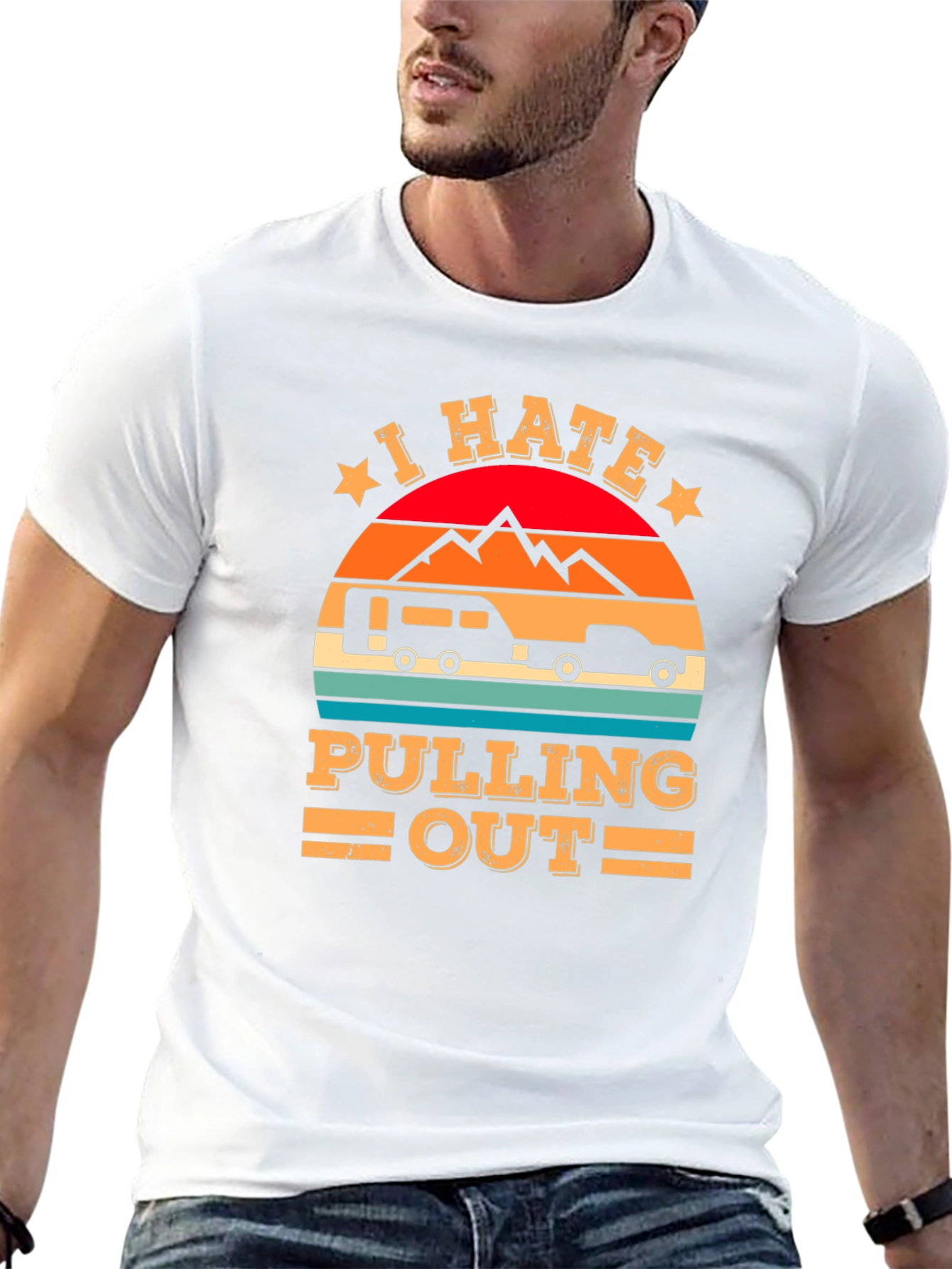 Black I Hate Pulling Out Camping T-Shirt view 13