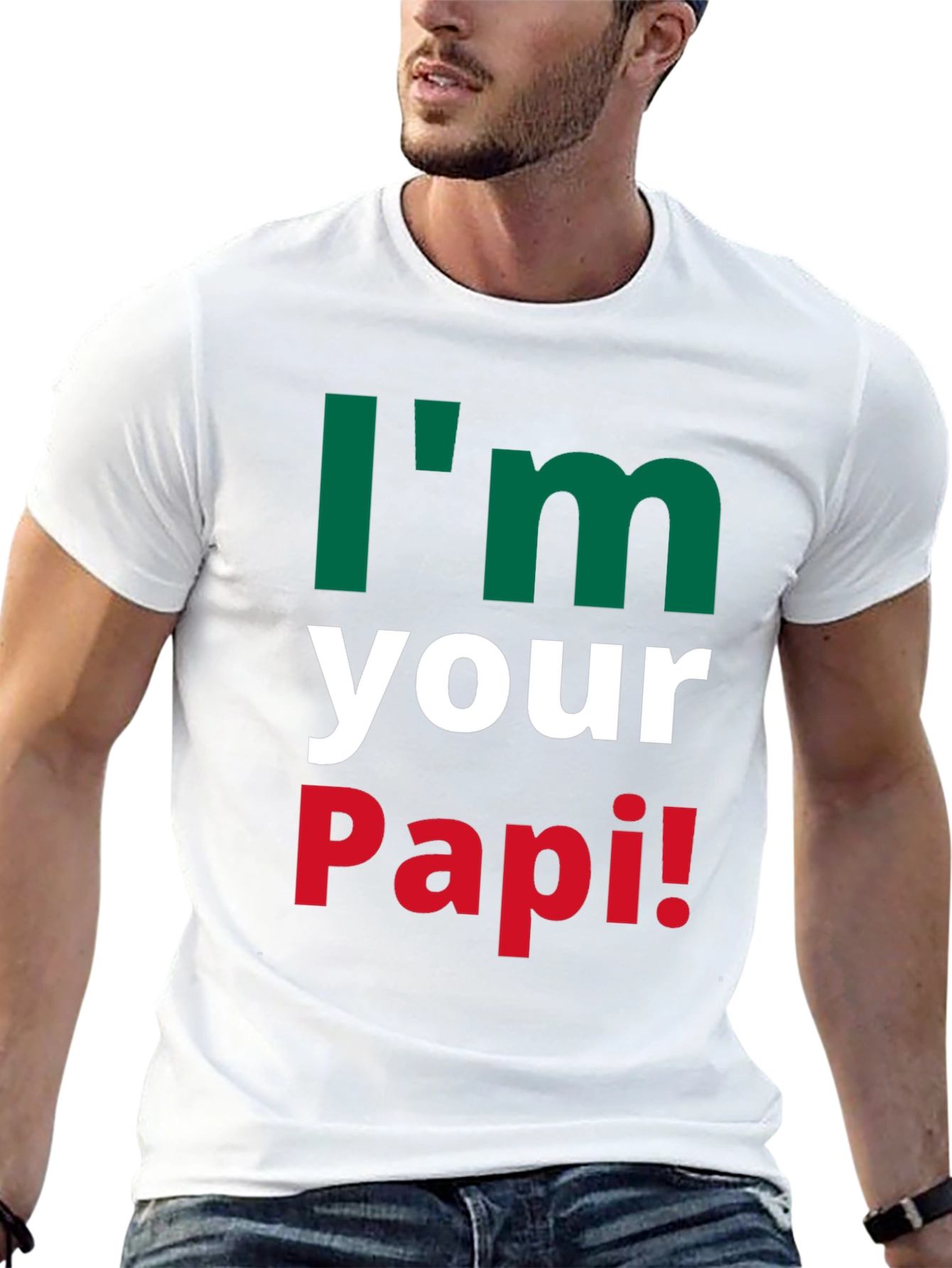 Black I'm Your Papi! T-Shirt Funny Father's Day Gift view 13