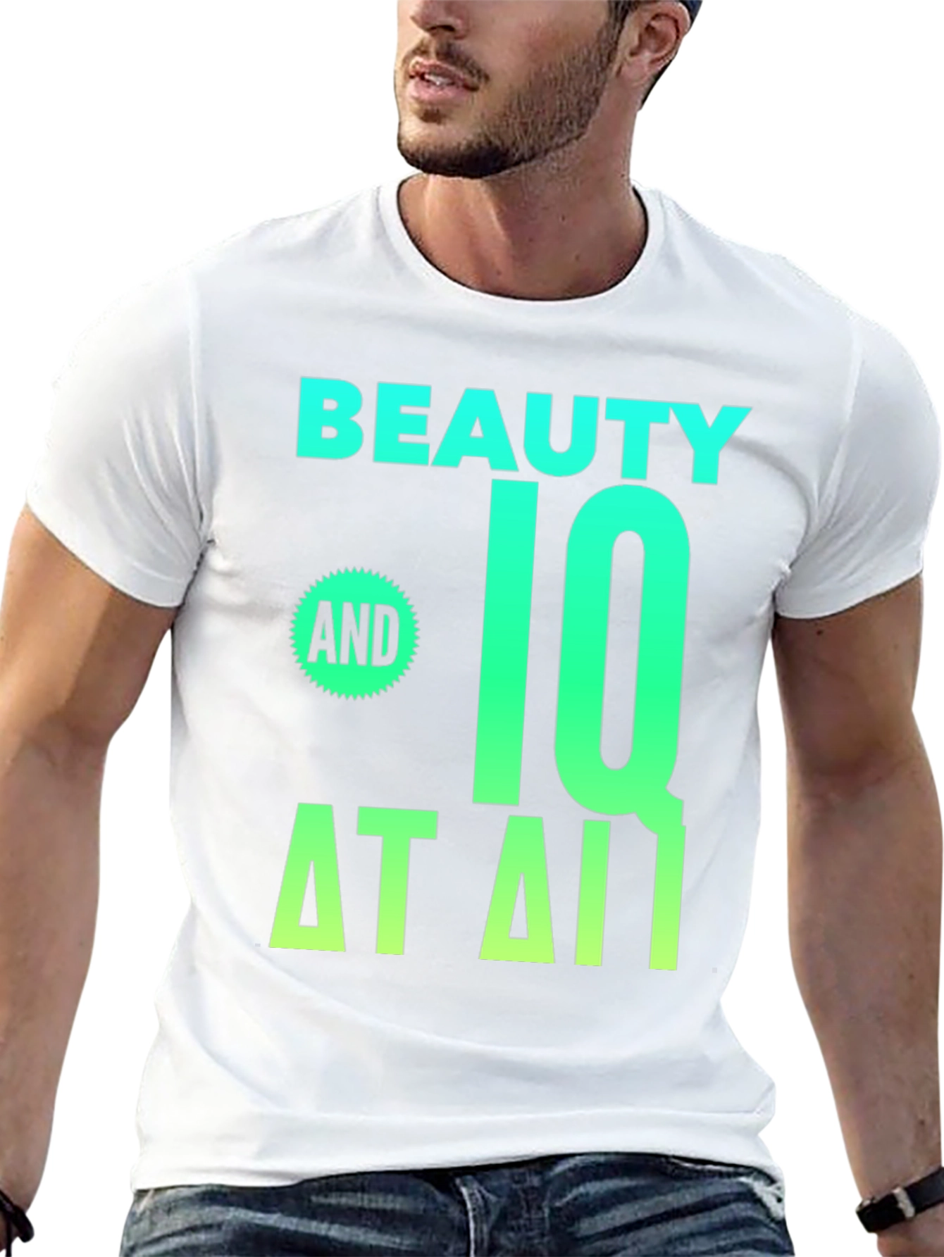 Black Beauty and IQ T-Shirt - Novelty Graphic Tee view 13