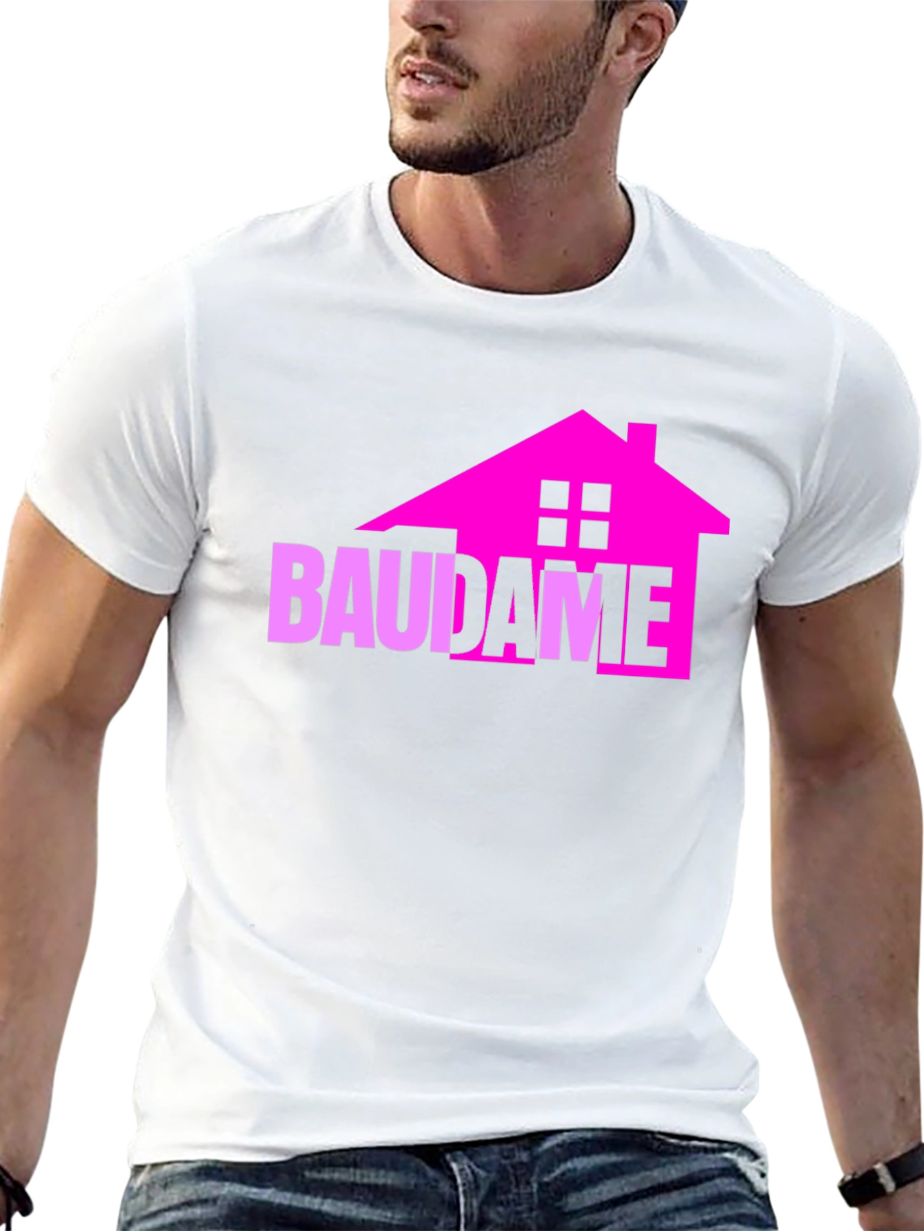 Black BAUDAME House Graphic Tee - Unique Design view 13