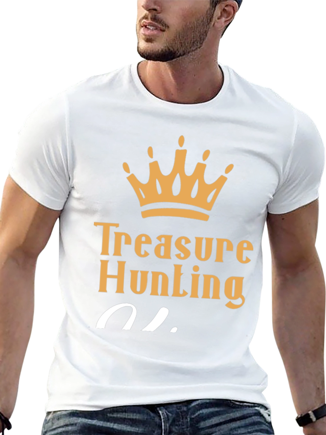 Black Treasure Hunting King T-Shirt - Black view 13