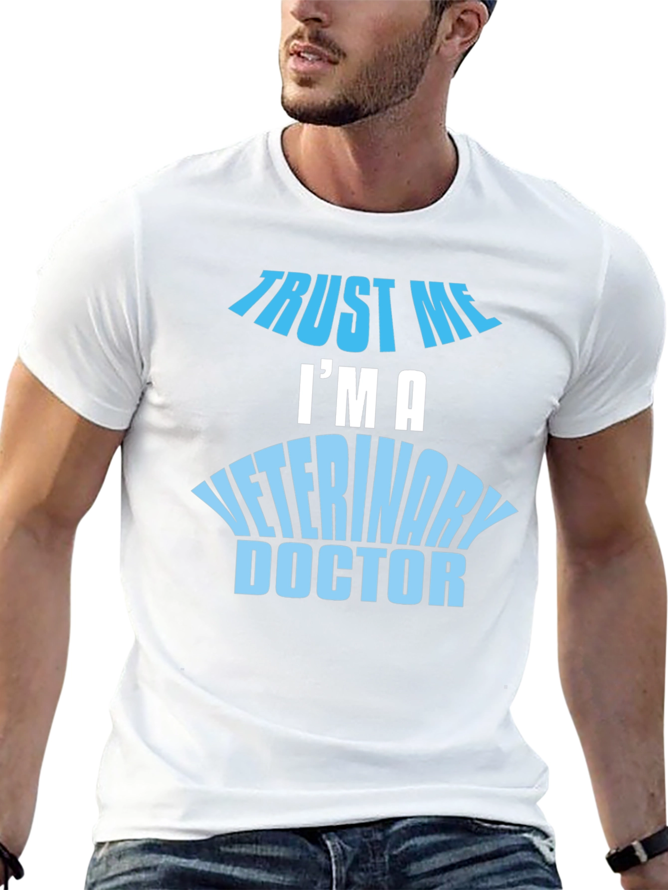 Trust Me I'm A Veterinary Doctor Black T-Shirt - 13