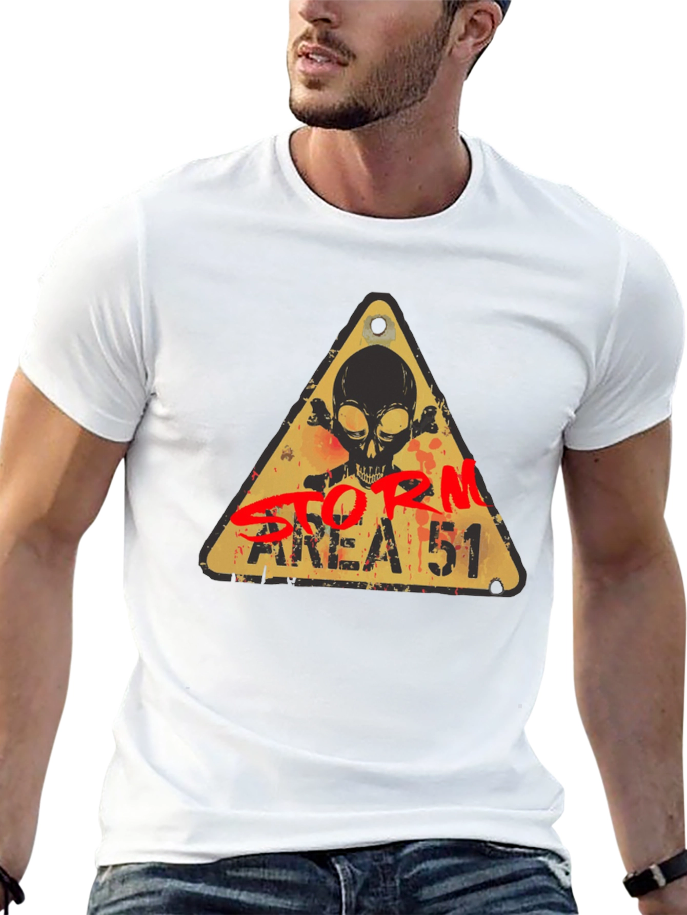 Black Storm Area 51 Alien Graphic Tee view 13