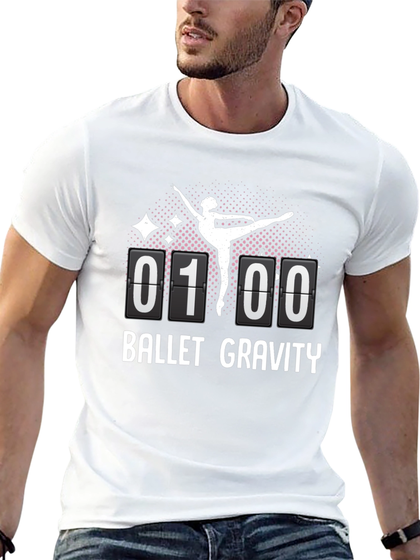Black Ballet Gravity T-Shirt | Dancer Design view 13