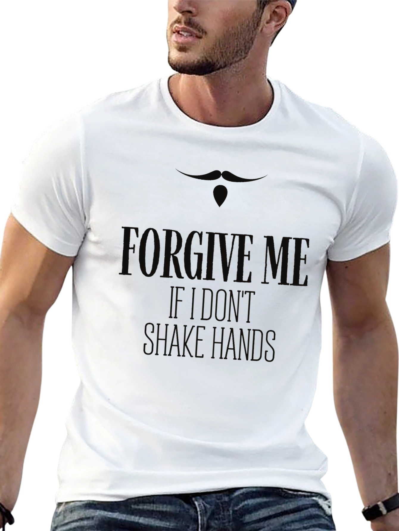 Black Forgive Me Funny Graphic Novelty T-Shirt view 13