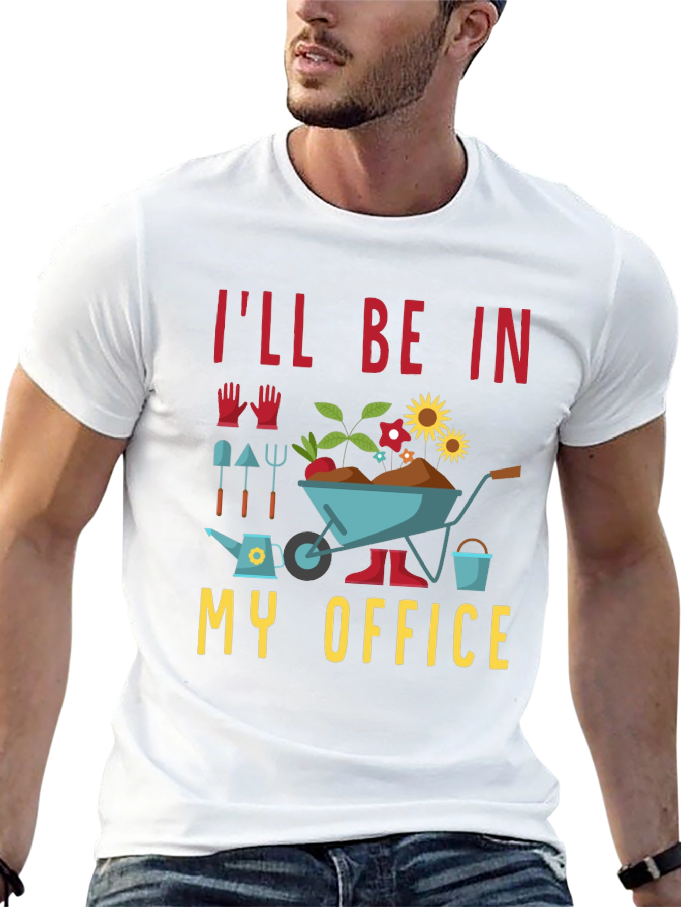 Black Gardening Office T-Shirt -  Horticulture Humor Tee view 13