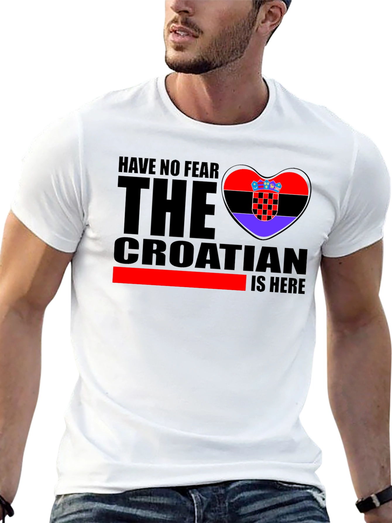 Croatian Pride Black T-Shirt - Have No Fear - 13