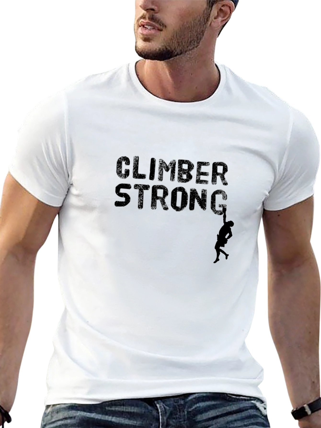 Black Climber Strong Graphic T-Shirt view 13
