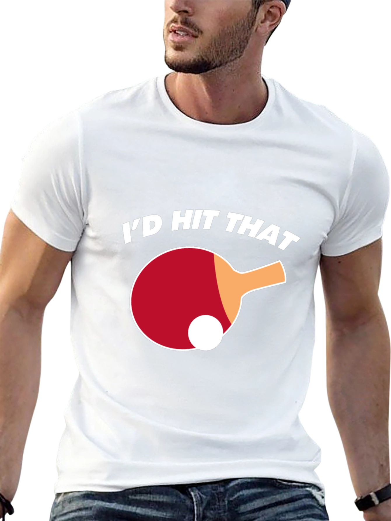 Black I'd Hit That Ping Pong T-Shirt view 13