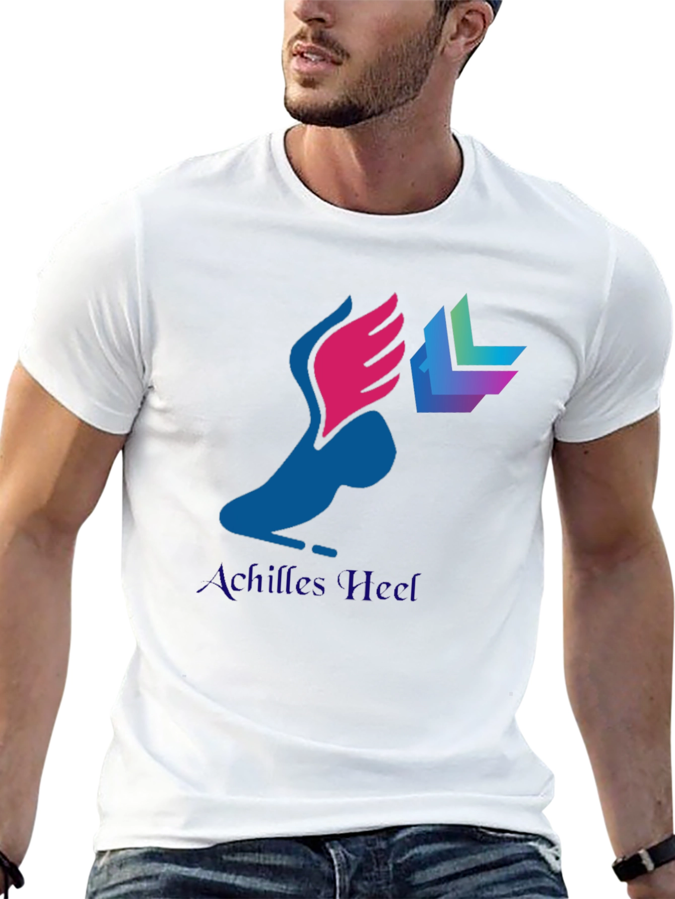 Black Achilles Heel Graphic Tee - Stylish & Unique view 13