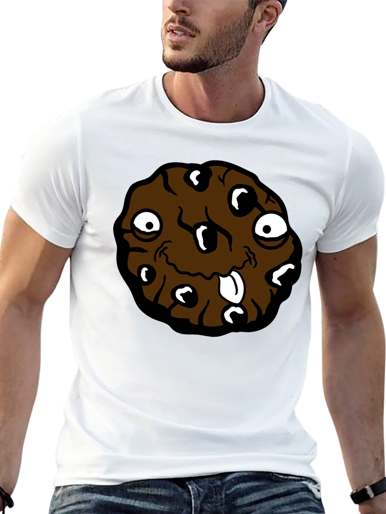 Black Cookie Monster Graphic T-Shirt view 13