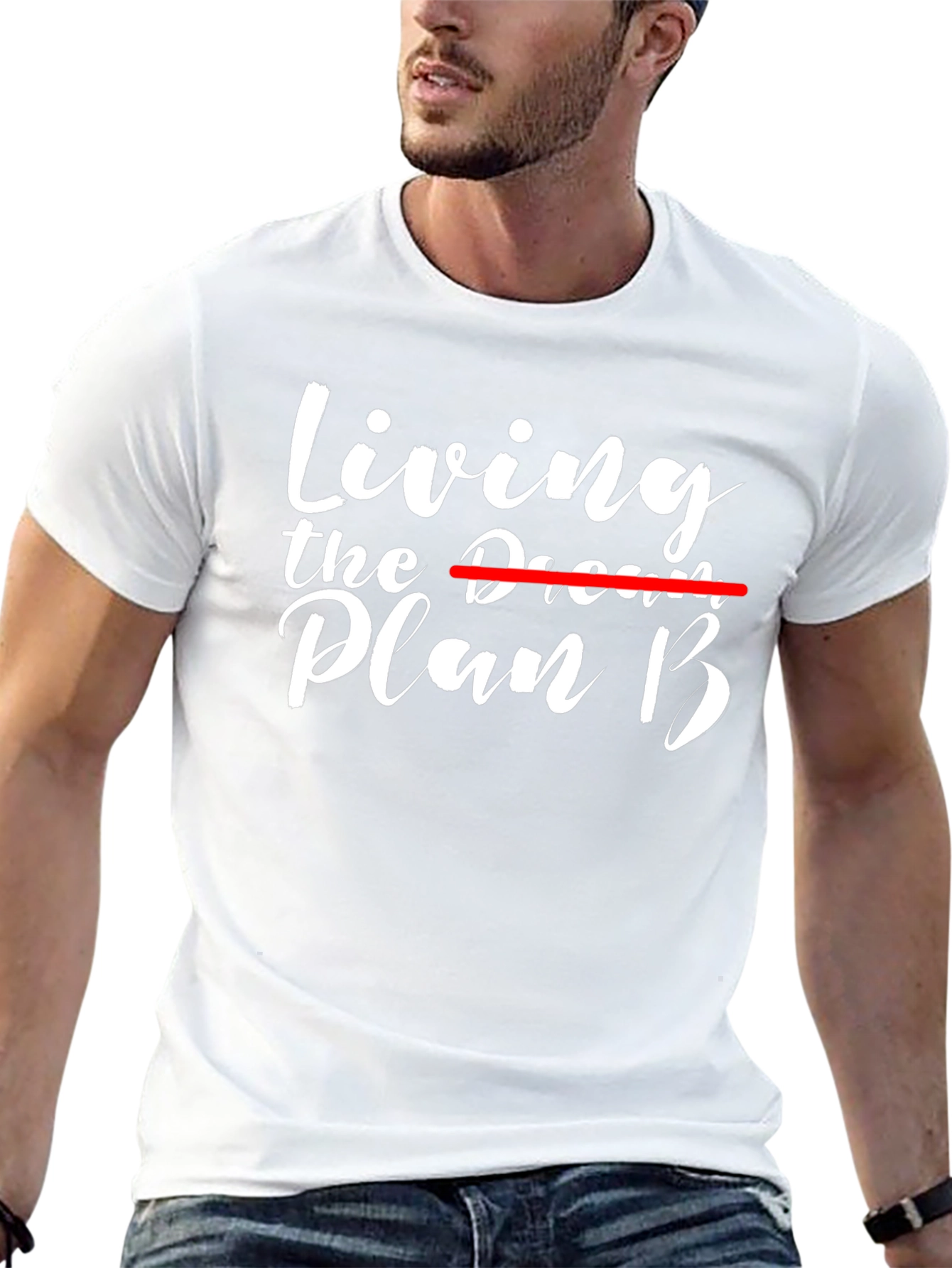 Black Living the Plan B T-Shirt - Black view 13