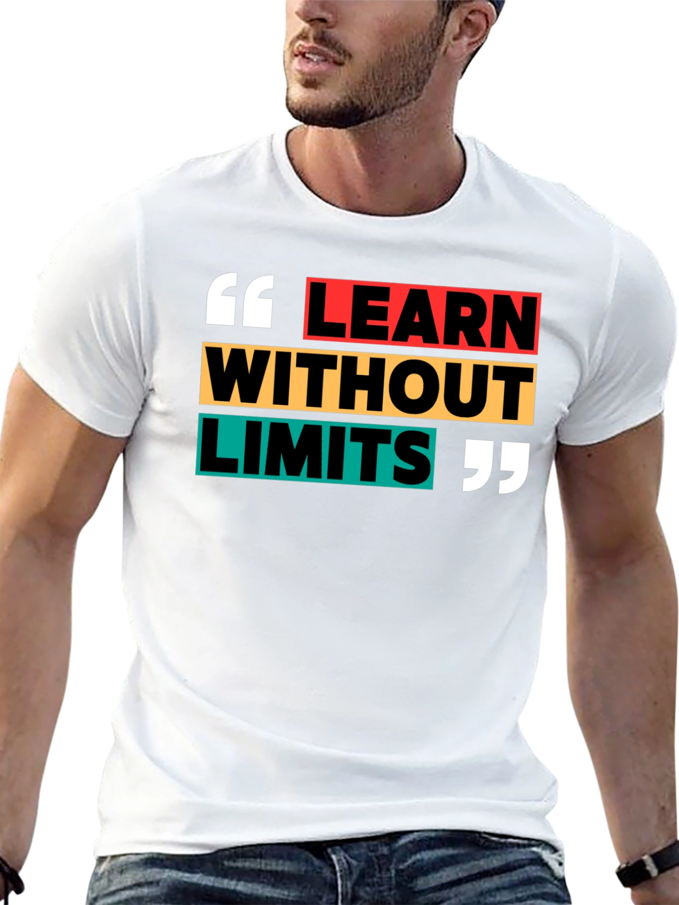 Black Learn Without Limits Black Graphic Tee view 13