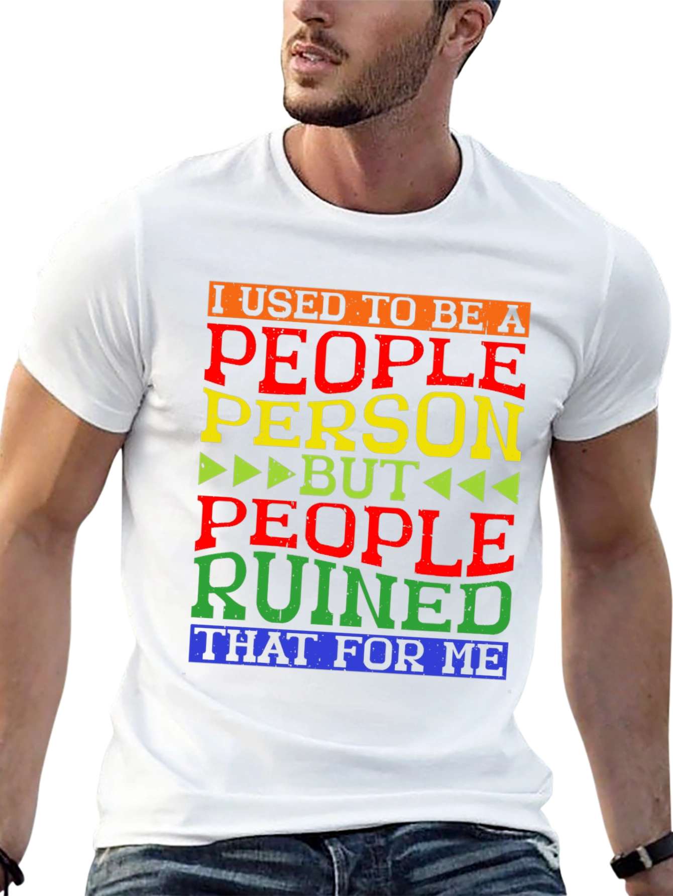 Black People Person Ruined Me T-Shirt view 13