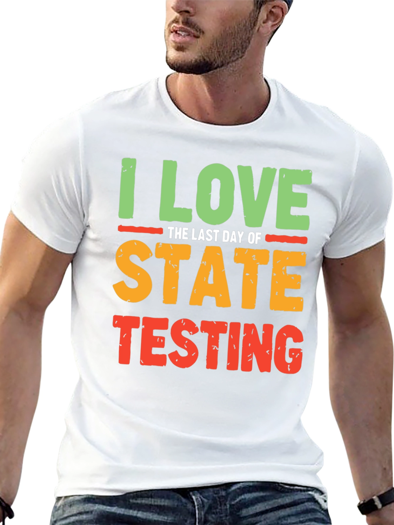 Black I Love the Last Day of State Testing T-Shirt view 13
