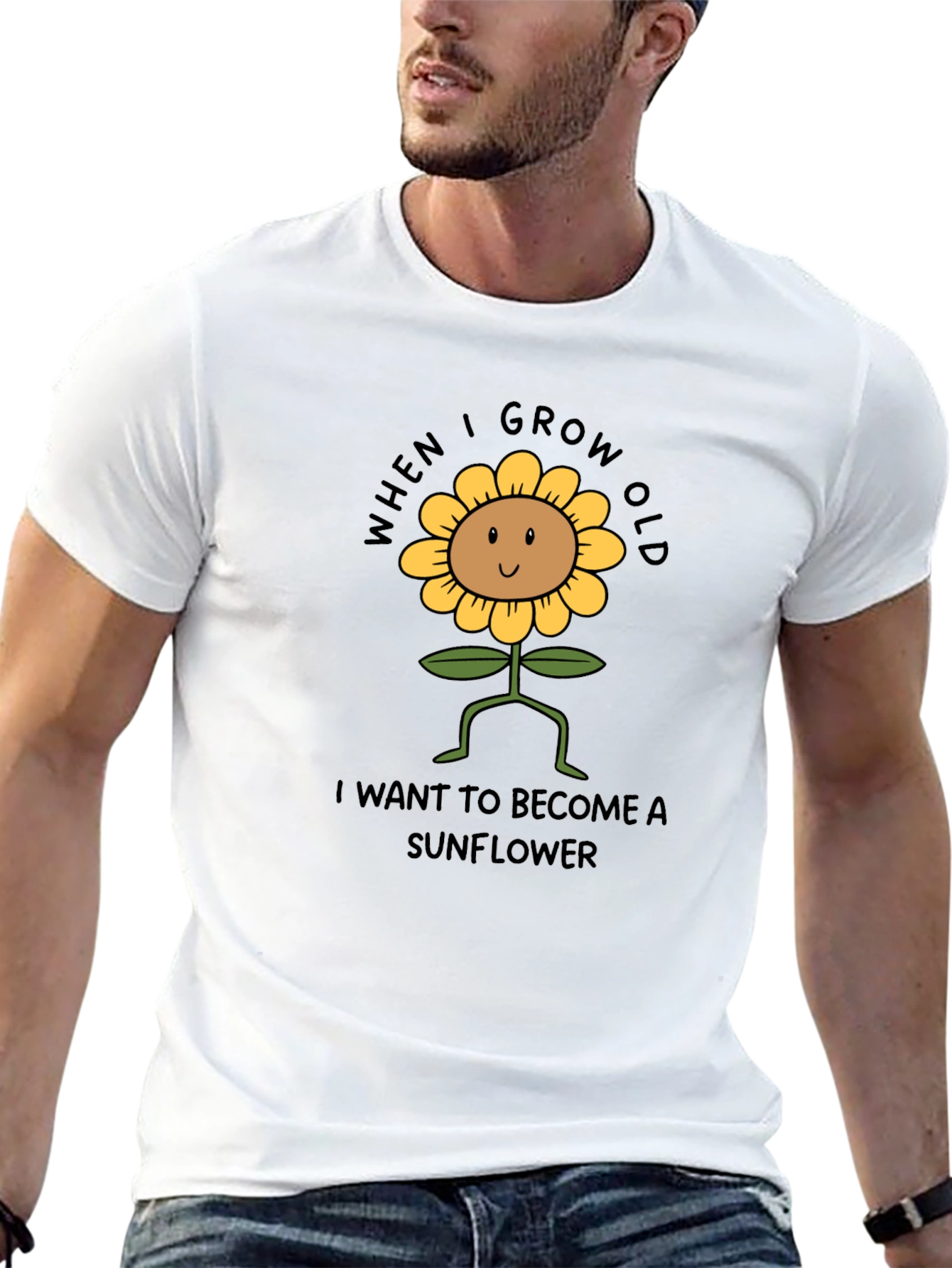 Black Sunflower Graphic Tee - When I Grow Old view 13