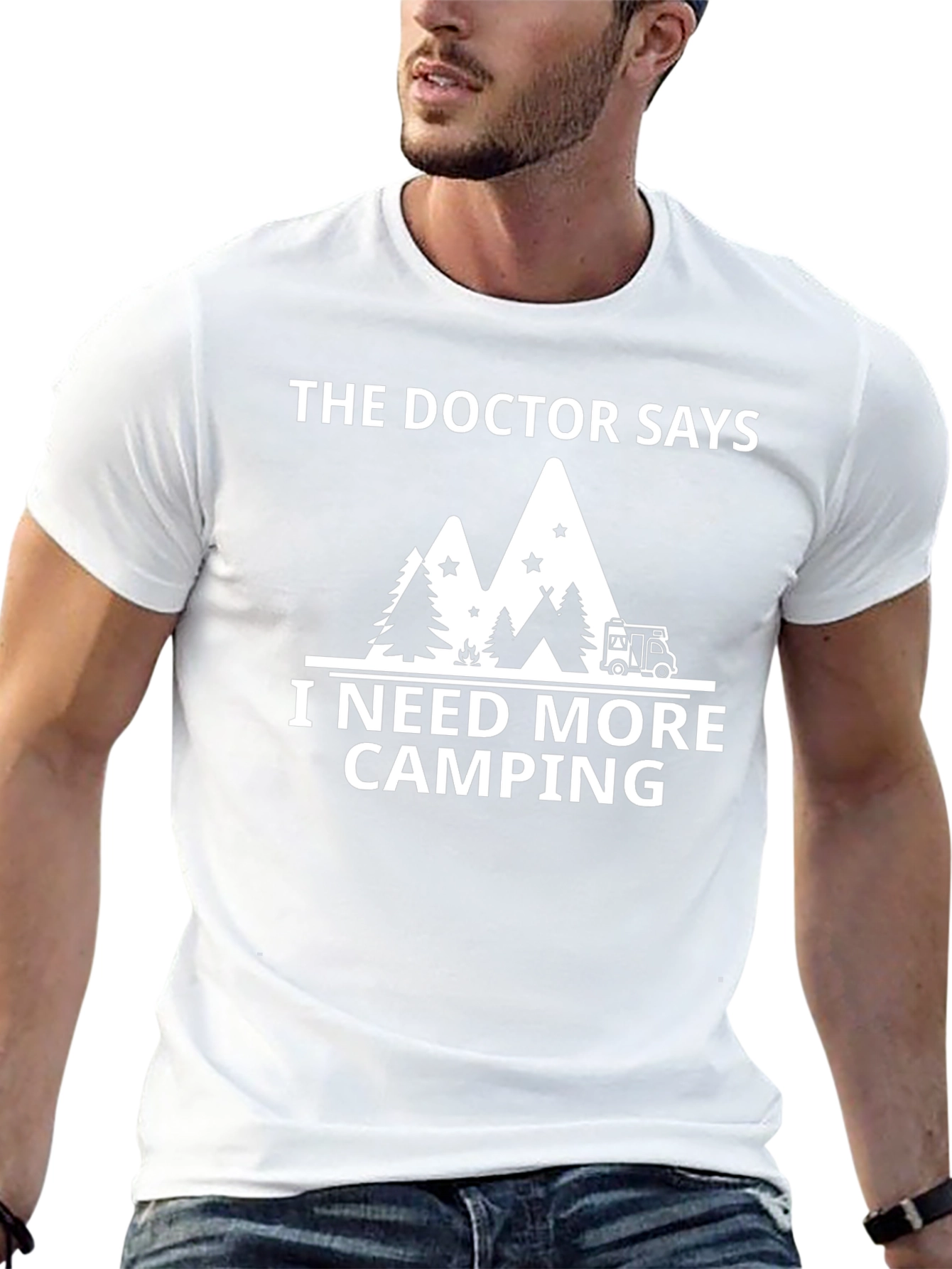 Black Camping Adventure T-Shirt - The Doctor Says I Need More Camping view 13