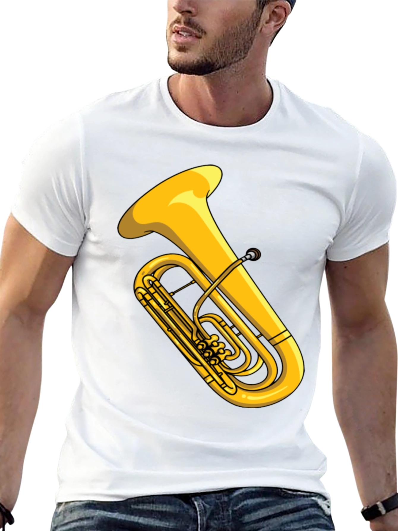 Black Tuba Graphic Tee - Musical Instrument Shirt view 13