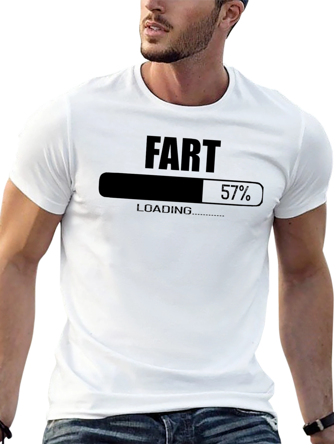 Black Fart Loading T-Shirt Funny Humor Novelty Tee view 13
