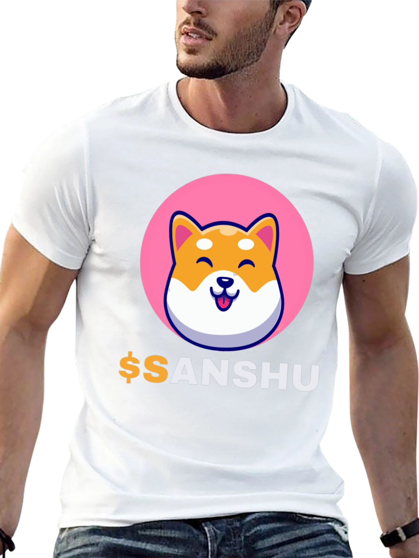 Black Sanshu Inu Crypto T-Shirt view 13