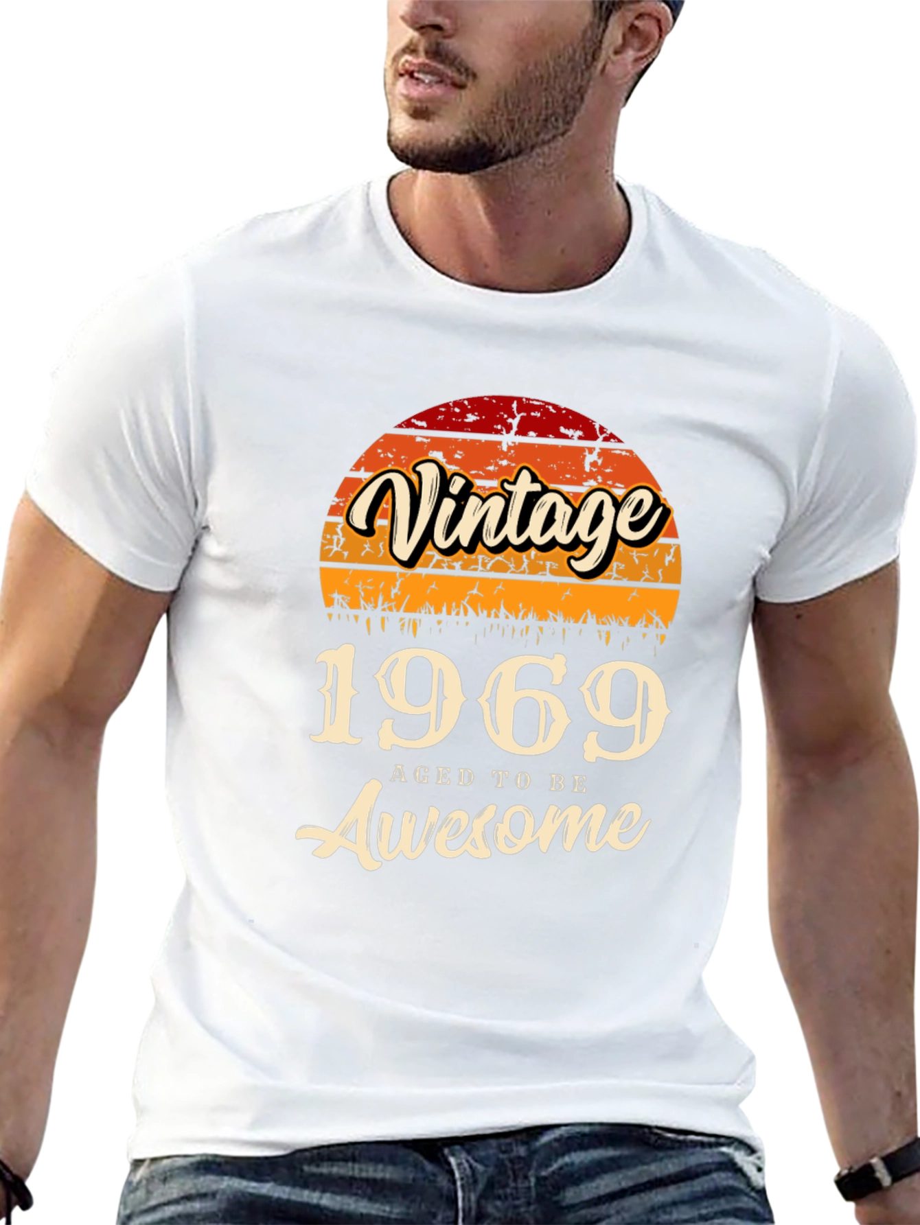 Black Vintage 1969 Aged to Be Awesome T-Shirt view 13