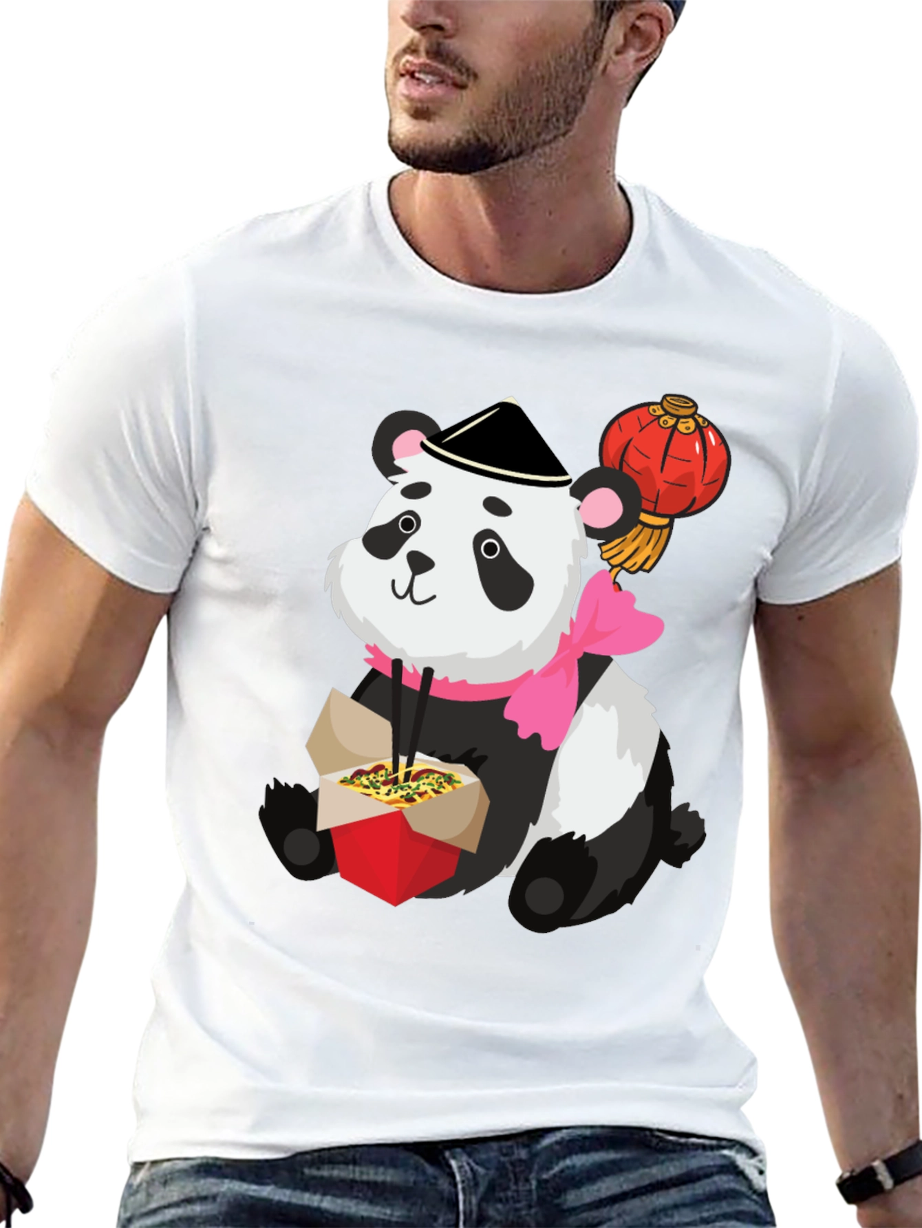 Black Panda Takeout Graphic Tee view 13