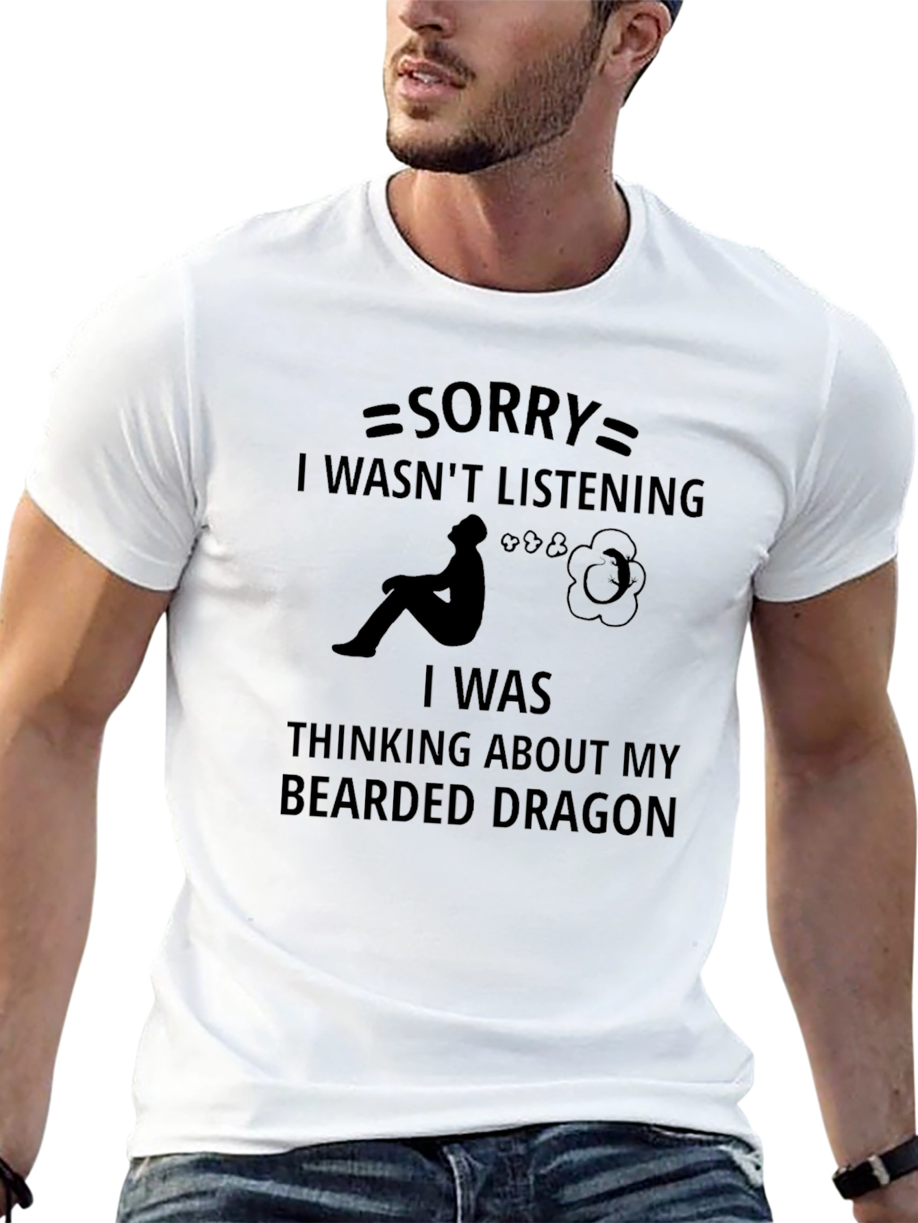 Black Bearded Dragon Lover T-Shirt Funny Novelty Tee view 13
