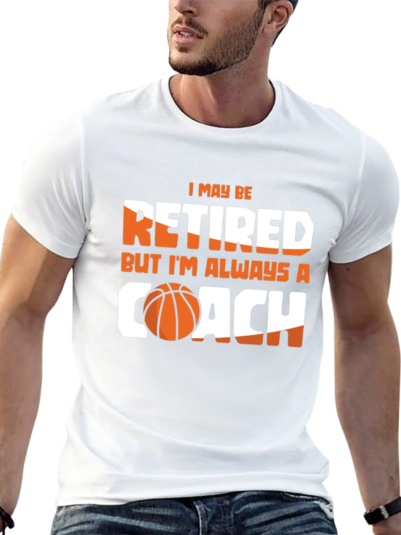 Black Retired But Always A Coach T-Shirt - Basketball Lover Tee view 13
