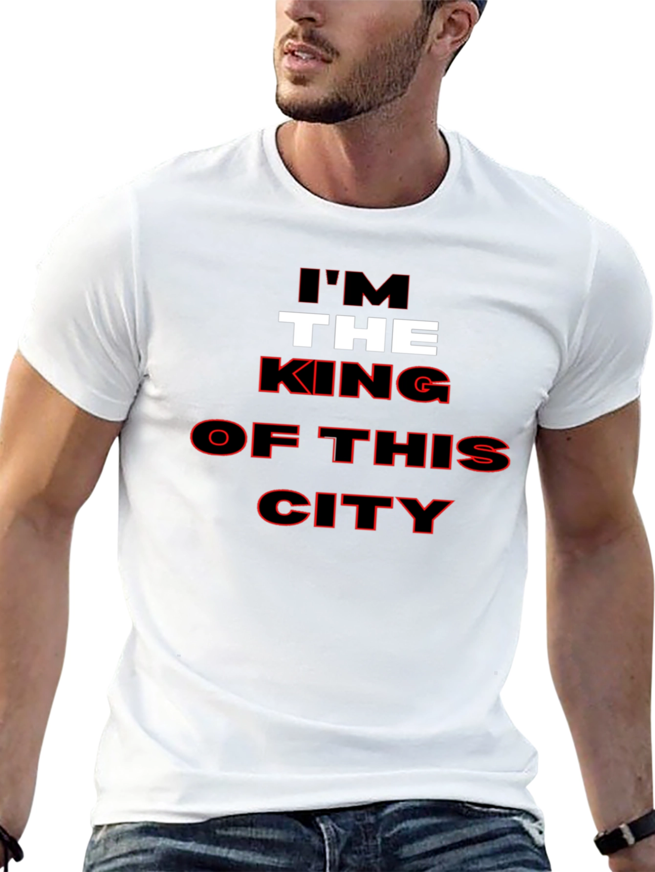 Black I'm The King of This City Black T-Shirt view 13