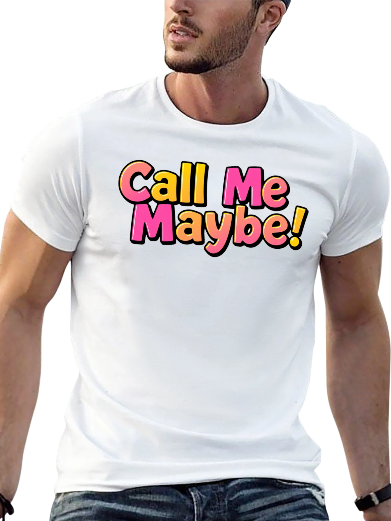 Black Call Me Maybe Black T-Shirt view 13