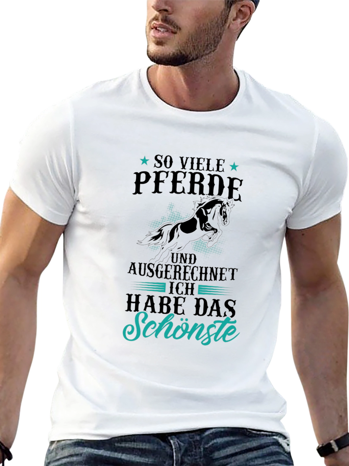 Black Horse Lover T-Shirt: So Viele Pferde, Schönste view 13