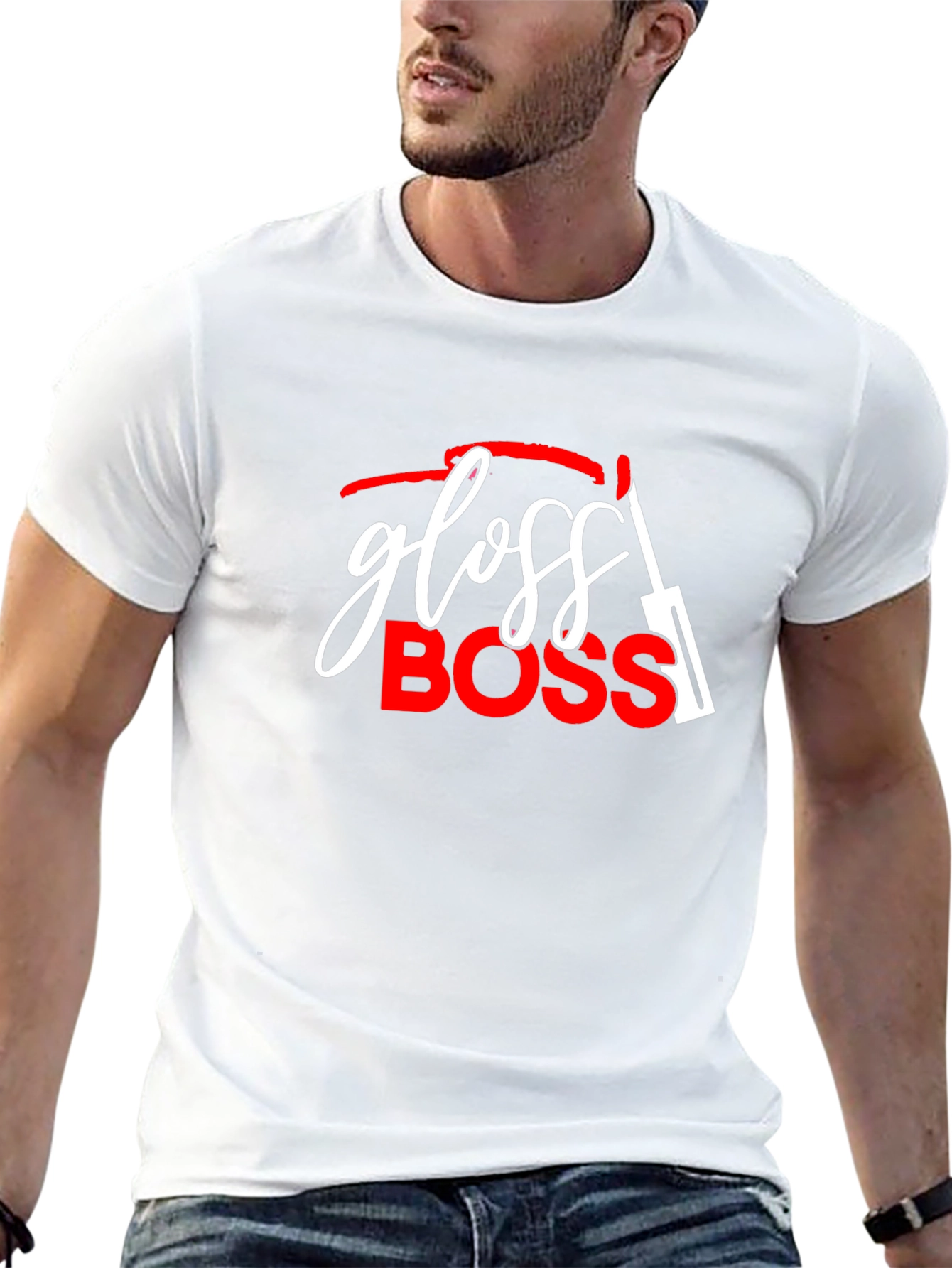 Black Gloss Boss Graphic T-Shirt view 13